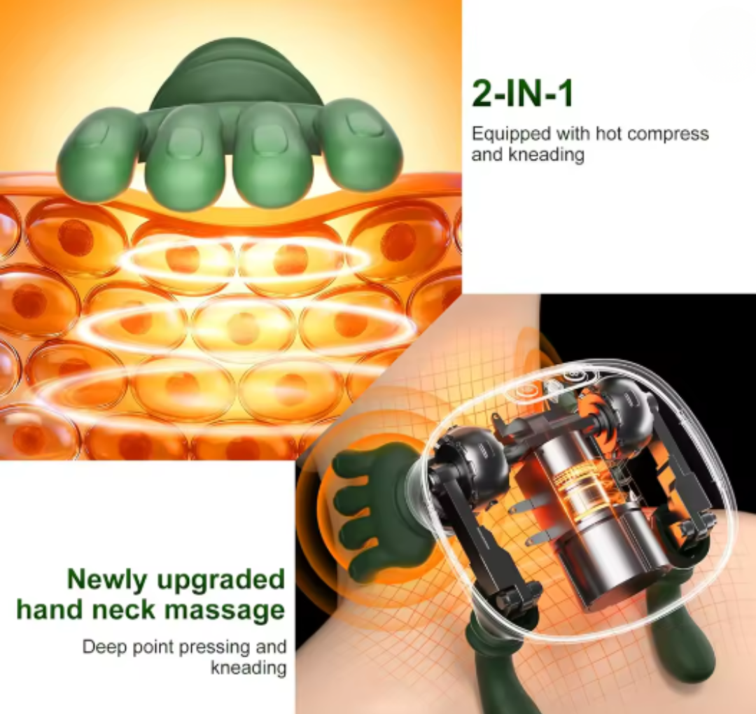 Neck massager features